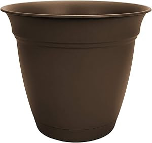 The HC Companies 20 Inch Eclipse Round Planter with Saucer - Indoor Outdoor Plant Pot for Flowers... | Amazon (US)