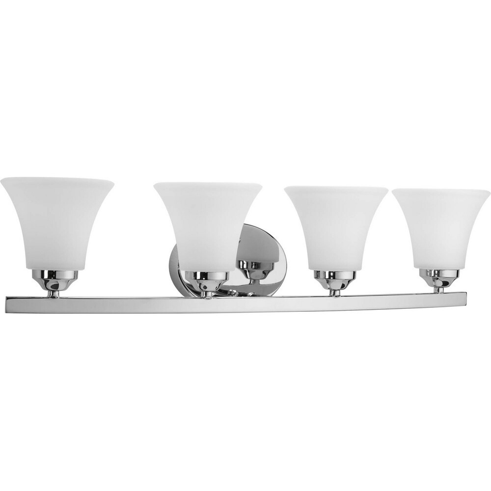 Progress Lighting Silvertone Adorn Collection 4-light Chrome Bath Light (Adorn Collection 4-light Ch | Bed Bath & Beyond