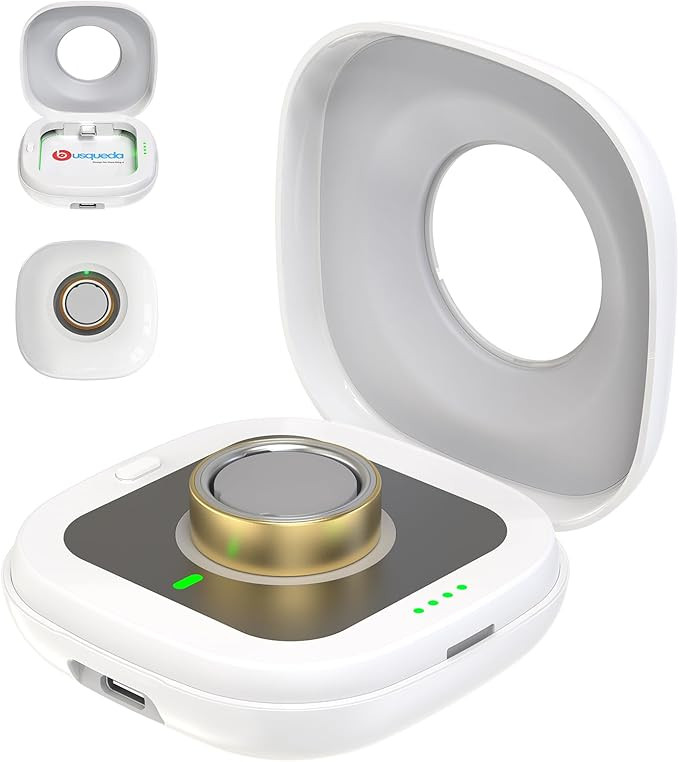Wireless Charging Case for Oura Ring 4 Charger, 2000mAh Portable Travel Charger Station Fits All-... | Amazon (US)