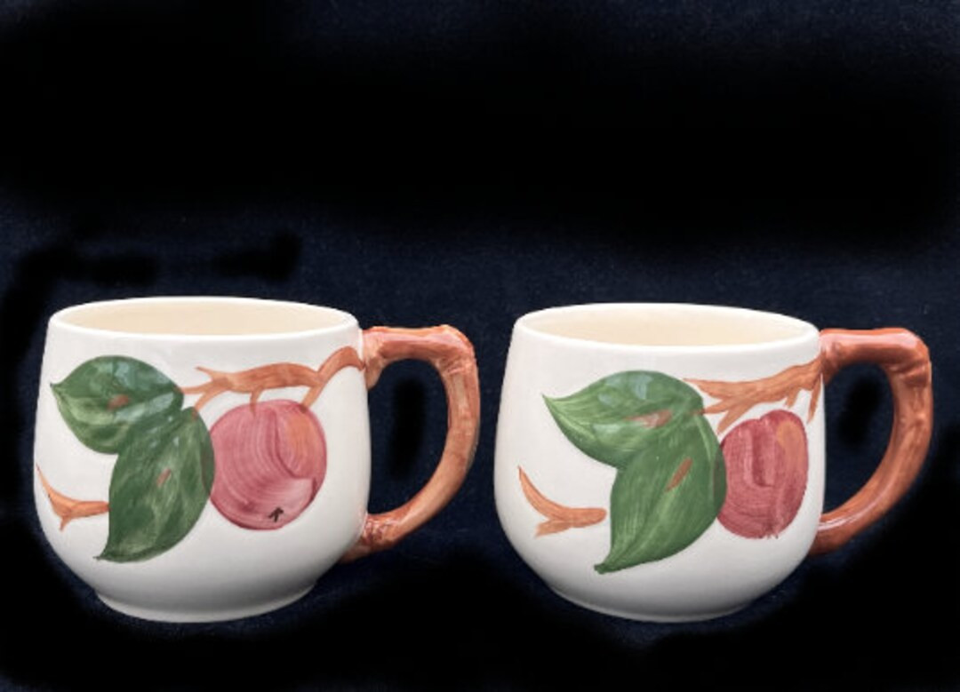 Set of 2 Hard-to-find Franciscan "apple" 6-oz. Mugs in Excellent Seemingly Unused Condition Made ... | Etsy (US)
