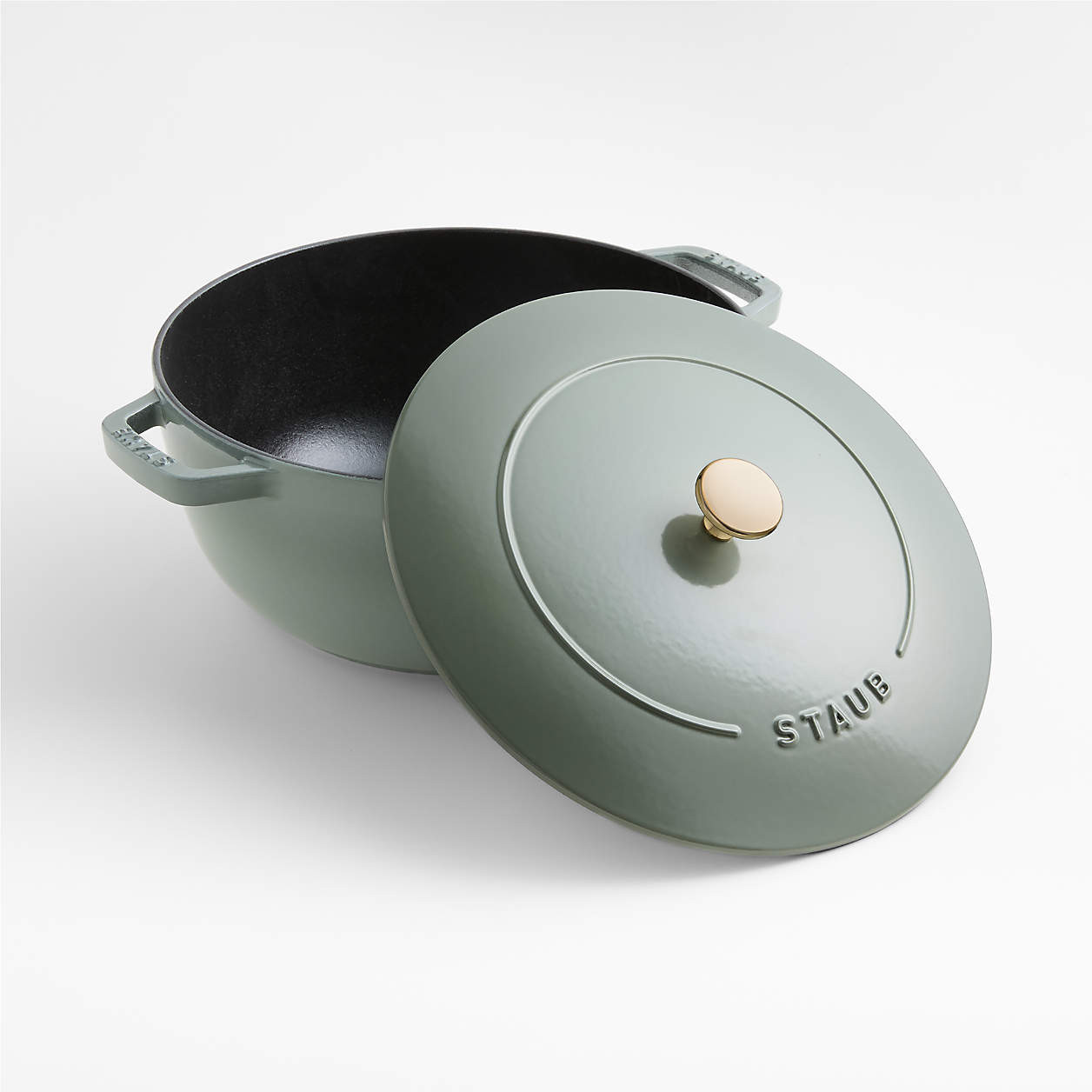 Staub Eucalyptus 5-Qt. Essential French Oven + Reviews | Crate & Barrel | Crate & Barrel