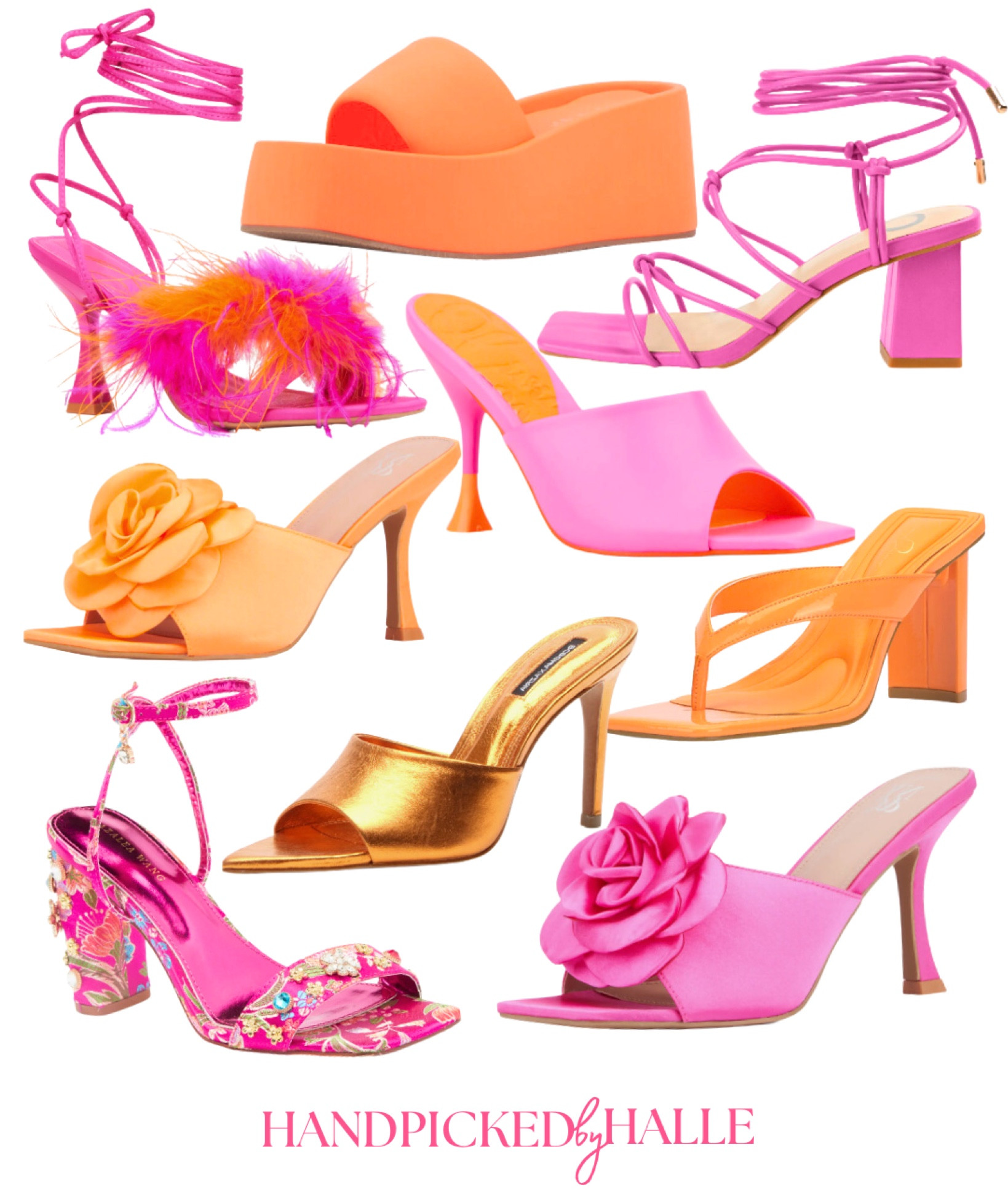 PINK AND ORANGE HEELS🩷🧡 ALL ON SALE! 