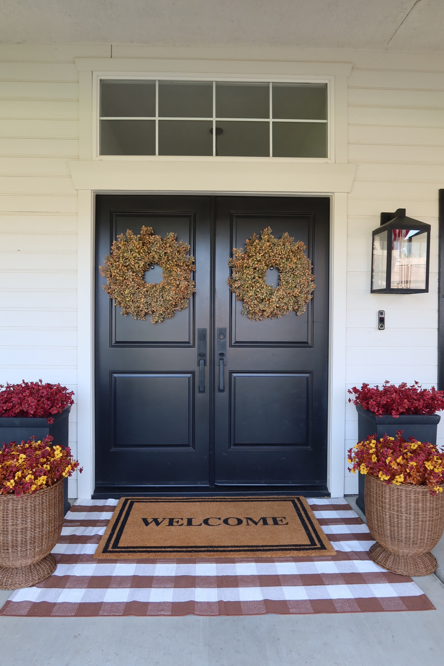 I love a layered door mat look, this plaid is  so cute for fall

fall decor, outdoor, faux florals, halloween, porch decor, britt horton

#LTKSeasonal #LTKHome