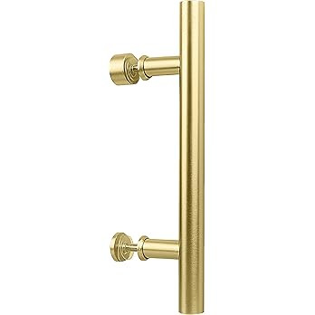 National Hardware N700-102 Interior Sliding Barn Door Hardware Madison Pull, 12 in, Brushed Gold | Amazon (US)