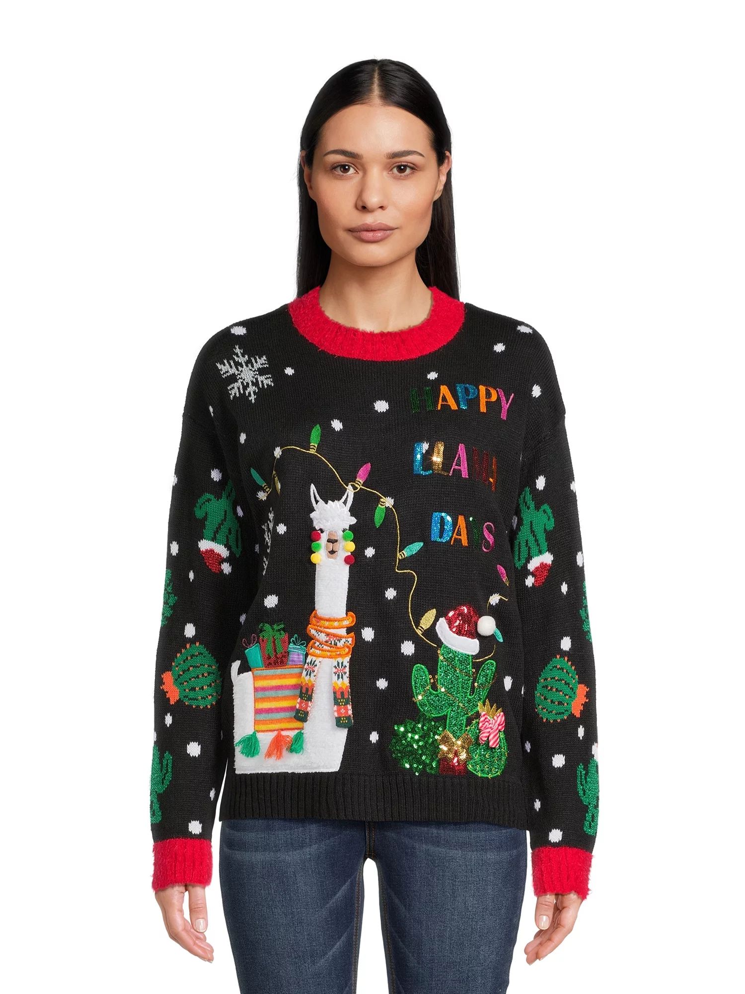 Holiday Time Women's Ugly Christmas Sweater, Sizes S-3X | Walmart (US)