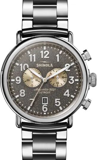 Shinola 'The Runwell Chrono' Bracelet Watch, 47mm | Nordstrom | Nordstrom