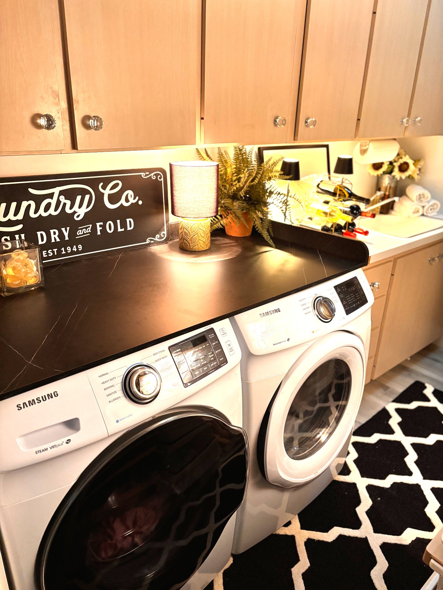 Laundry countertop for laundry room washer dryer countertop marble black 

#LTKSaleAlert #LTKFamily #LTKHome