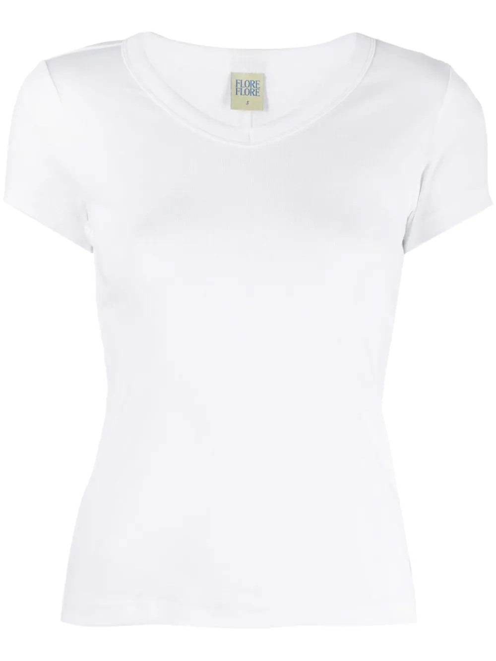 FLORE FLORE Jill Baby T-shirt | White | FARFETCH IE | Farfetch Global