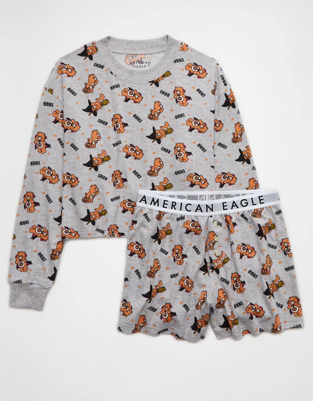 AE Care Bears Halloween Plush PJ Set | American Eagle Outfitters (US & CA)