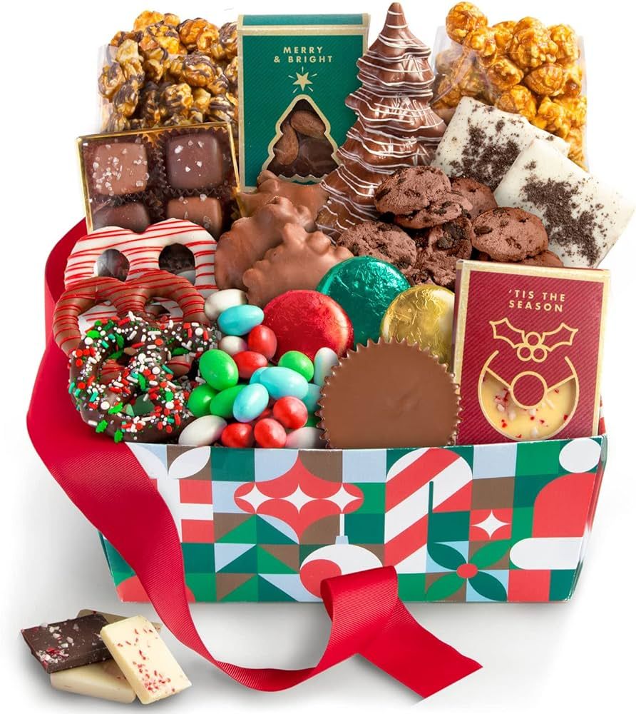 Christmas Holiday Chocolate Bliss Handmade Assortment Gift Basket | Amazon (US)