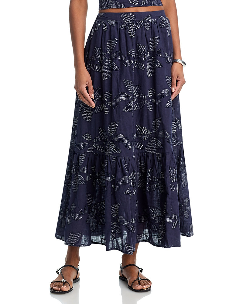 Aqua Embroidered Midi Skirt - Exclusive | Bloomingdale's (US)