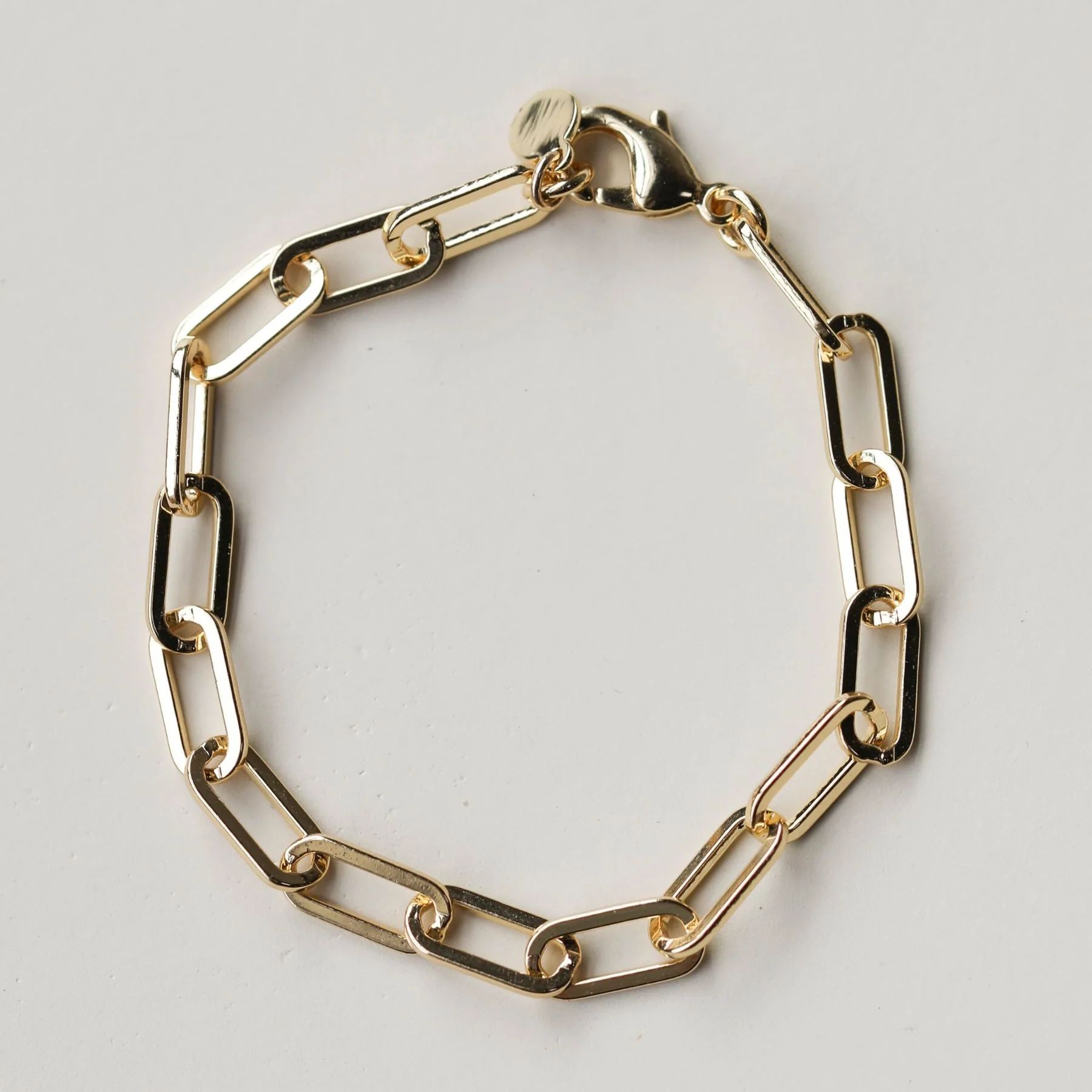 Paper Clip Chain Bracelet | Nickel and Suede