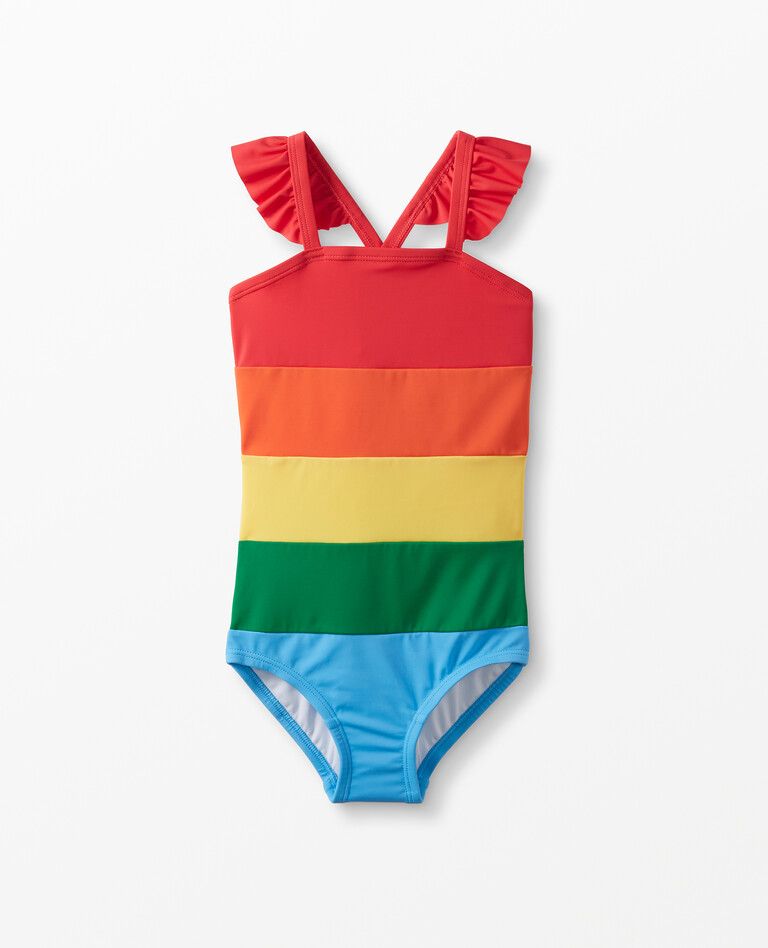 Sunblock Colorblocked One Piece Suit | Hanna Andersson