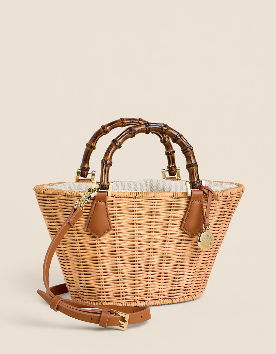 Maeve Wicker Bucket Natural | Spartina 449