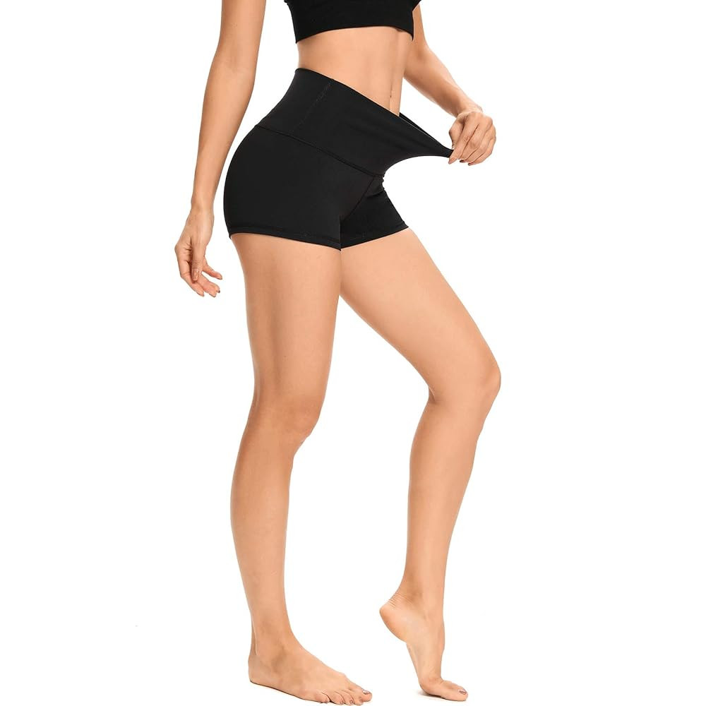 LXNMGO Women's 2"/7" High Waist Yoga Shorts Tummy Control Workout Running Biker Volleyball Shorts... | Amazon (US)
