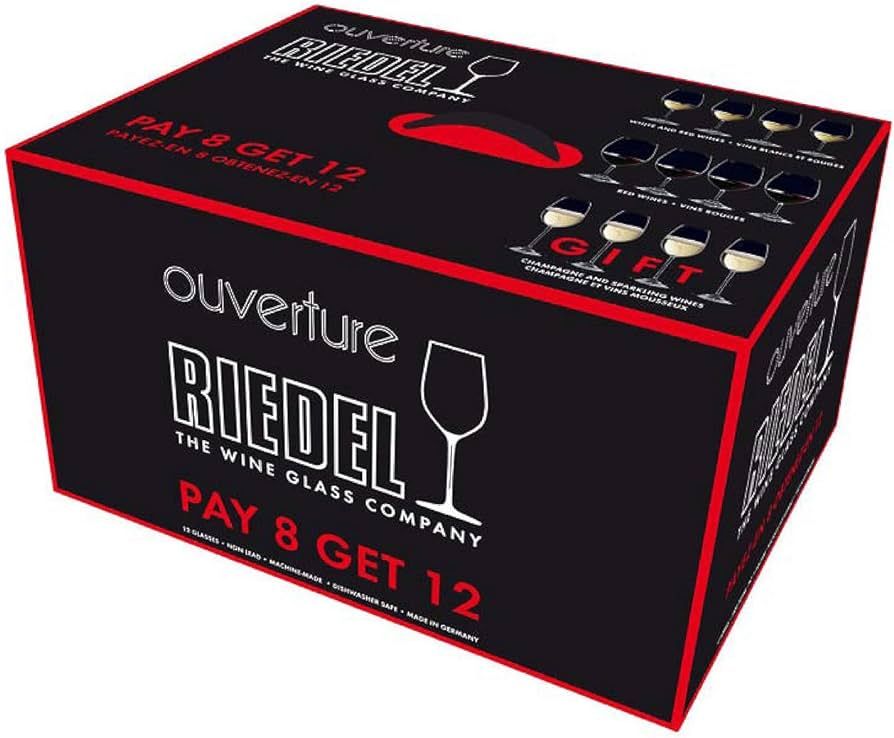 Riedel Ouverture Wine Glass, 12 Count (Pack of 1), Red & White & Champagne | Amazon (US)