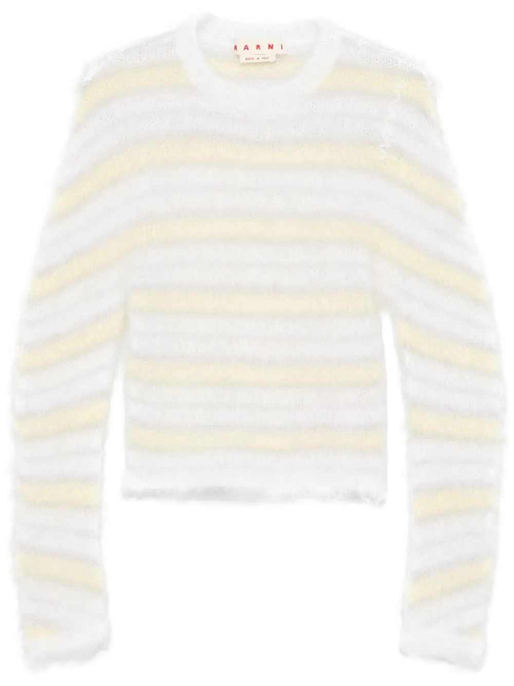 Marni Striped Sweater | Neutrals | FARFETCH | Farfetch Global