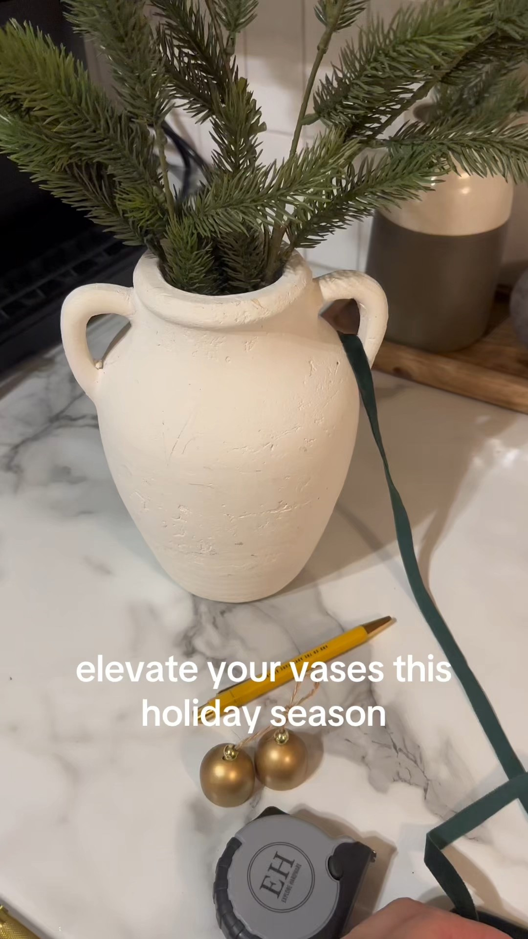Easy way to elevate your vases this holiday season with some ribbon and Christmas stems. 

Christmas decorating Christmas decor neutral organic style 

#LTKcanada #LTKhome #LTKholiday