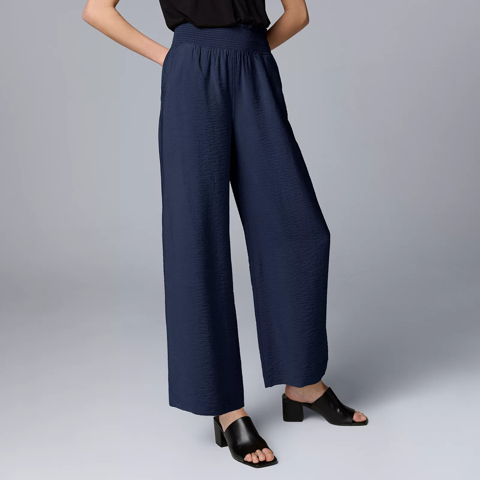 Women's Simply Vera Vera Wang Wide Leg Travel Pants | Kohl's