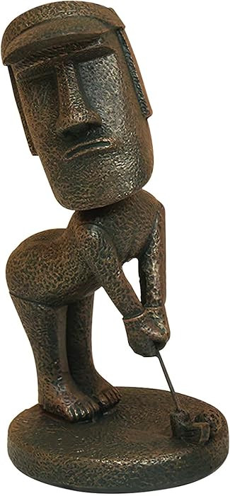 CRCAH Moai Statue Decor - 6 Inch Easter Island Oranment Resin Stone Decoration for Room Accessori... | Amazon (US)