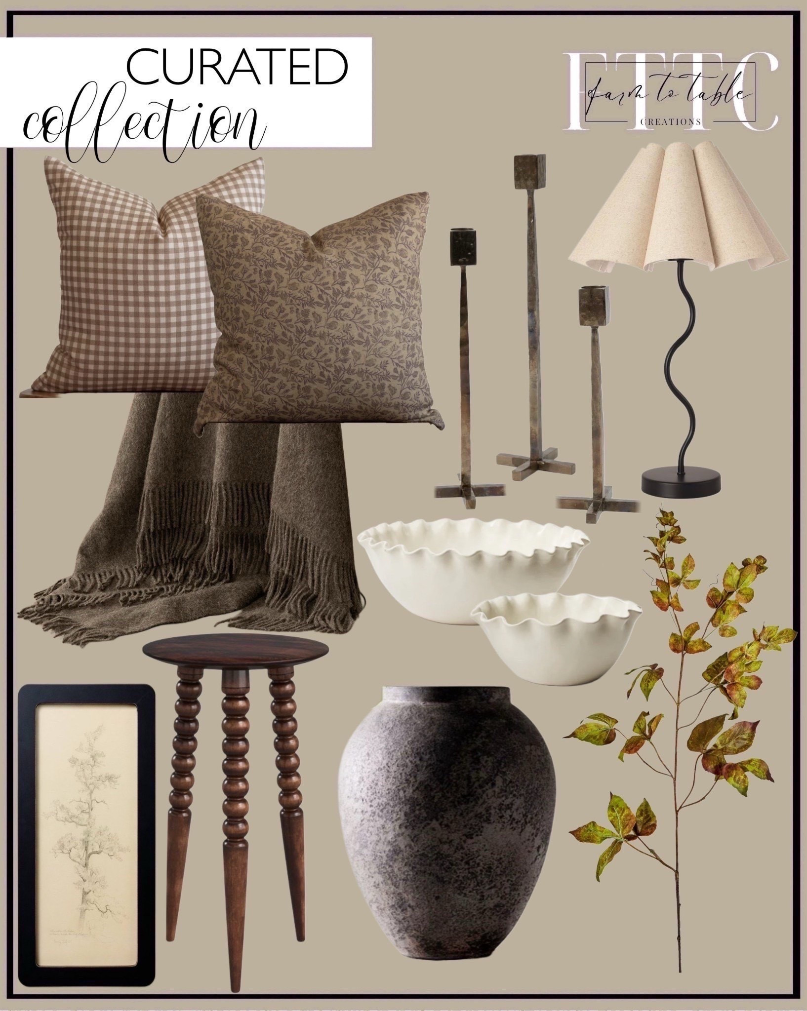 Warm & Timeless Home Decor Finds

Follow @farmtotablecreations on Instagram for more curated seasonal styling ideas.

This collection blends warm, earthy tones with rich textures to create a cozy, designer-inspired home for fall. From soft patterned pillows and fringed throws to sculptural lighting and handcrafted ceramics, every piece is thoughtfully chosen to layer effortlessly into your space. Style them together for a collected look or mix them with your existing decor for an instant seasonal refresh.

#pillows #throwblanket #homedecor #fallhomedecor #sideTable #vase #ceramics #decorativeaccents #timeless #cozyhome



#LTKFindsUnder50 #LTKHome #LTKSaleAlert

#LTKHome #LTKSaleAlert #LTKFindsUnder50