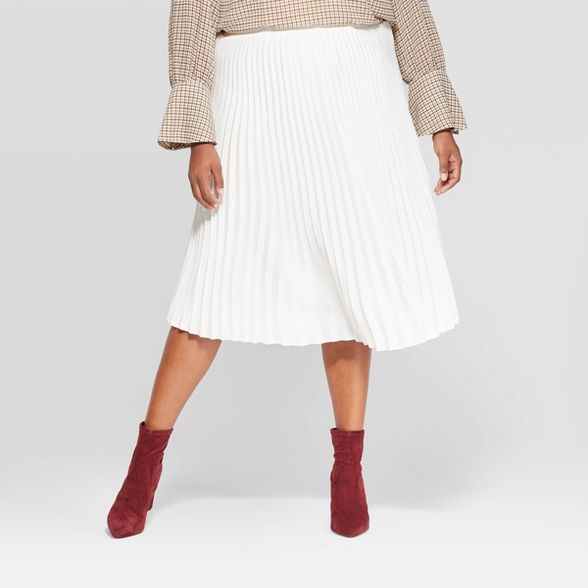 Women's Plus Size High-Rise Pleated Skirt - A New Day™ | Target
