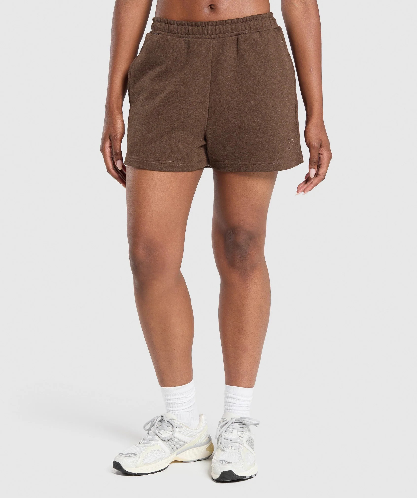 Gymshark Rest Day Sweat Shorts - Bros Cozy Brown Marl | Gymshark US