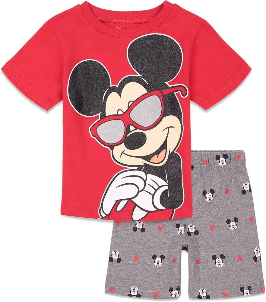 Disney Mickey Mouse T-Shirt and Shorts Outfit Set Infant to Big Kid | Amazon (US)