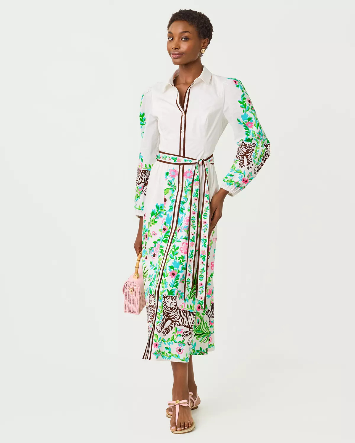 Luanne Stretch Midi Shirtdress | Lilly Pulitzer