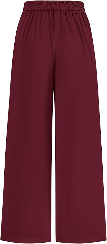 KIRUNDO Wide Leg Dress Pants for Women High Waisted Office Work Trousers Business Casual Slacks B... | Amazon (US)