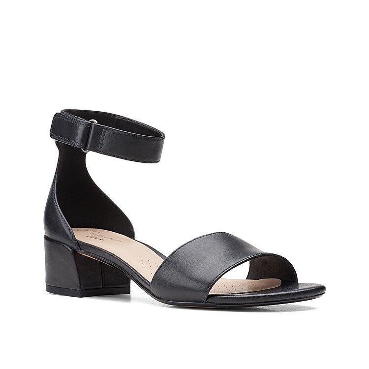 Clarks Caroleigh Anya Sandal | Women's | Black | Size 11 | Sandals | Ankle Strap | Block | DSW