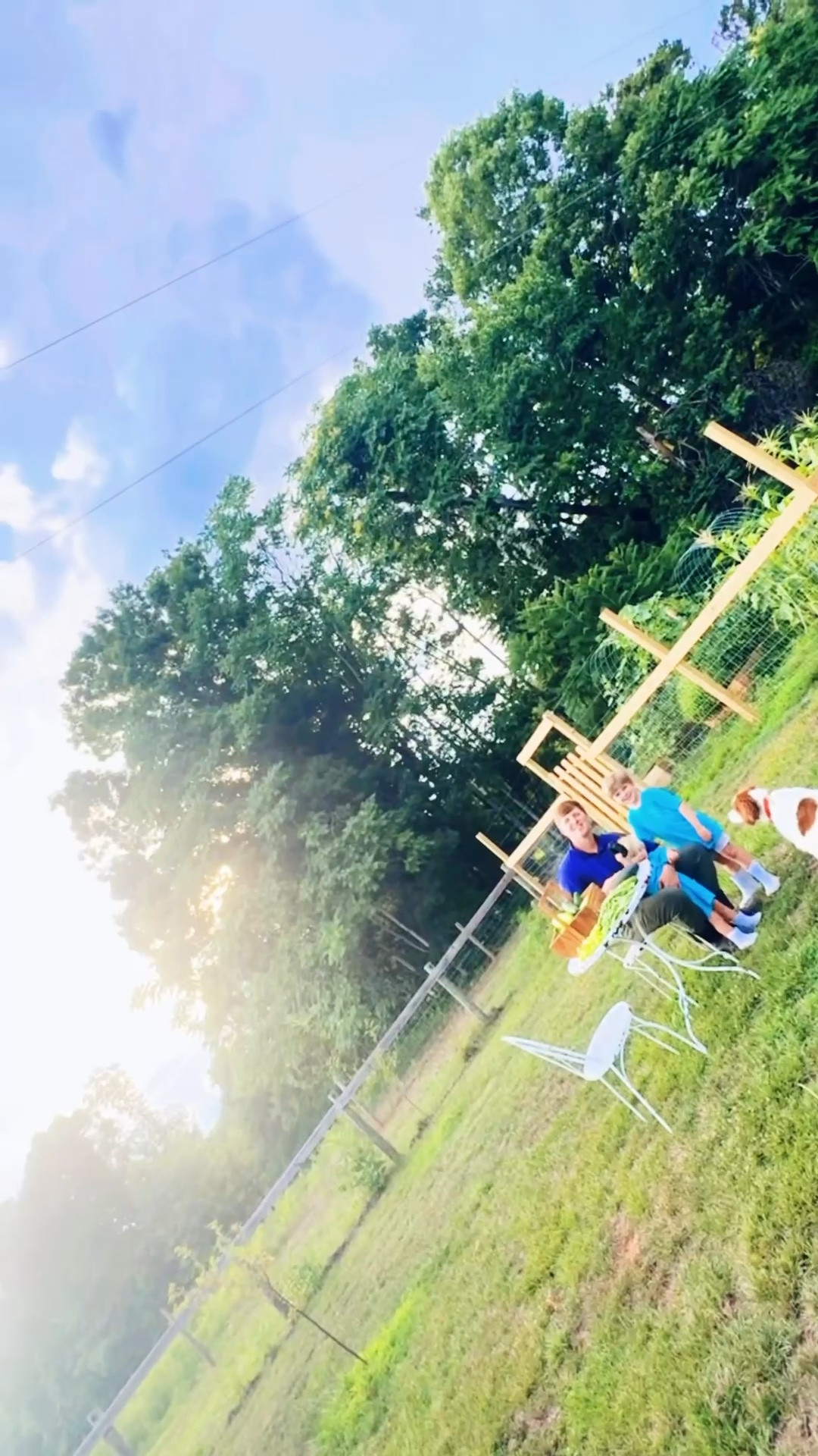 Come with us to do a post-vacay farm garden haul 🧺🌼🥒🚜🌻🫛💐🪴🌶️🌱🌻