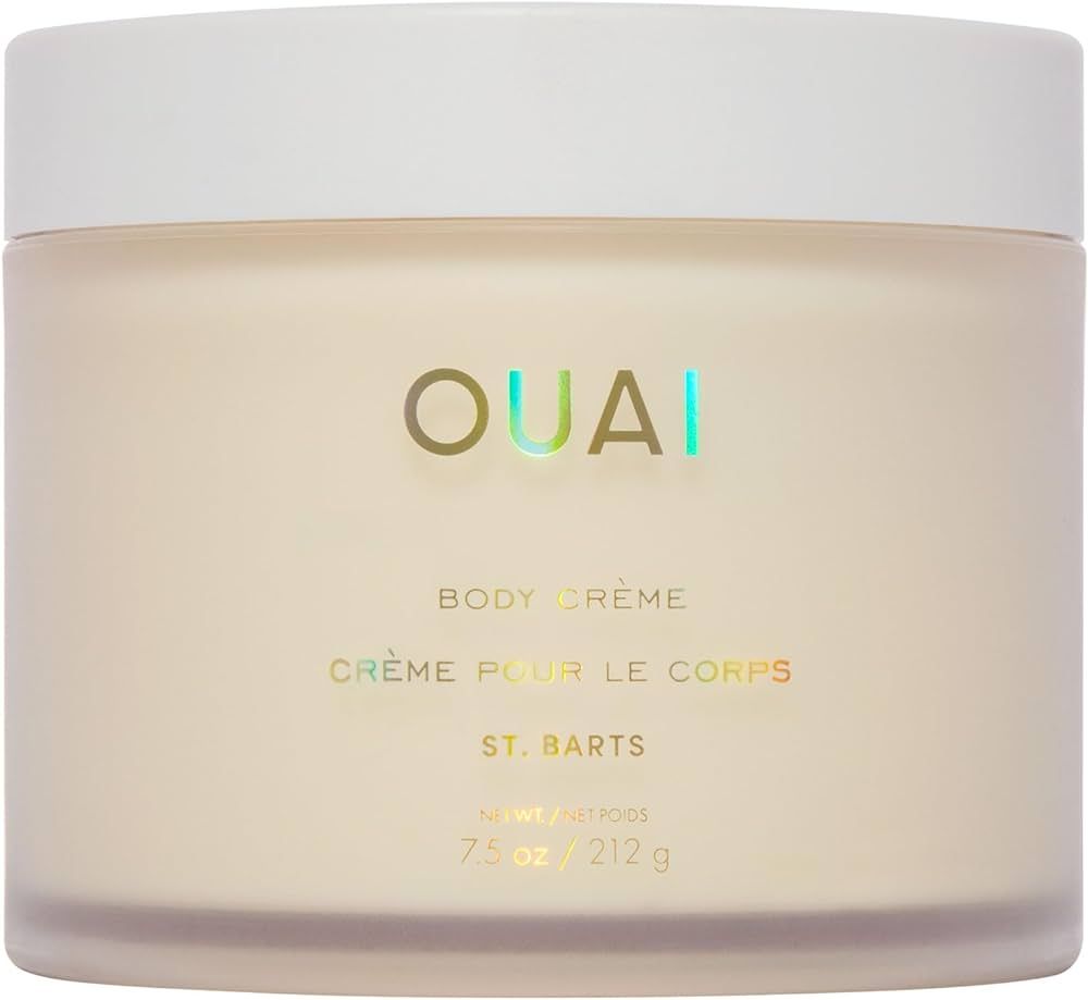 OUAI Body Cream, St. Barts - Hydrating Whipped Body Cream with Cupuaçu Butter, Coconut Oil and S... | Amazon (US)