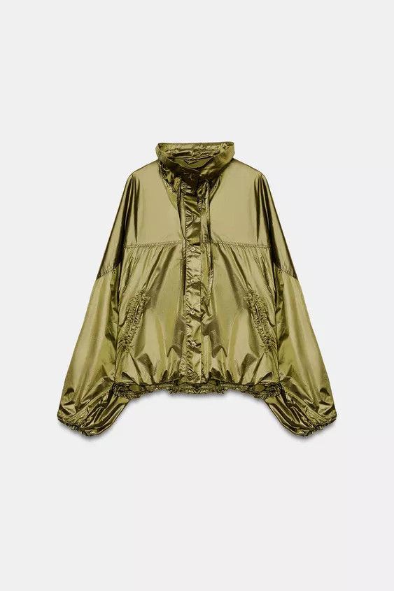 OVERSIZE NYLON JACKET | Zara UK