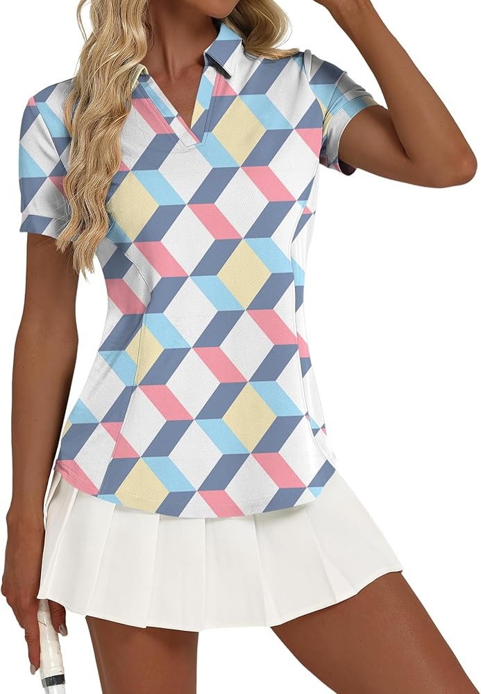 Rapbin Womens Golf Tennis Shirts Lightweight Summer Tops for Women Short Sleeve Shirts | Amazon (US)