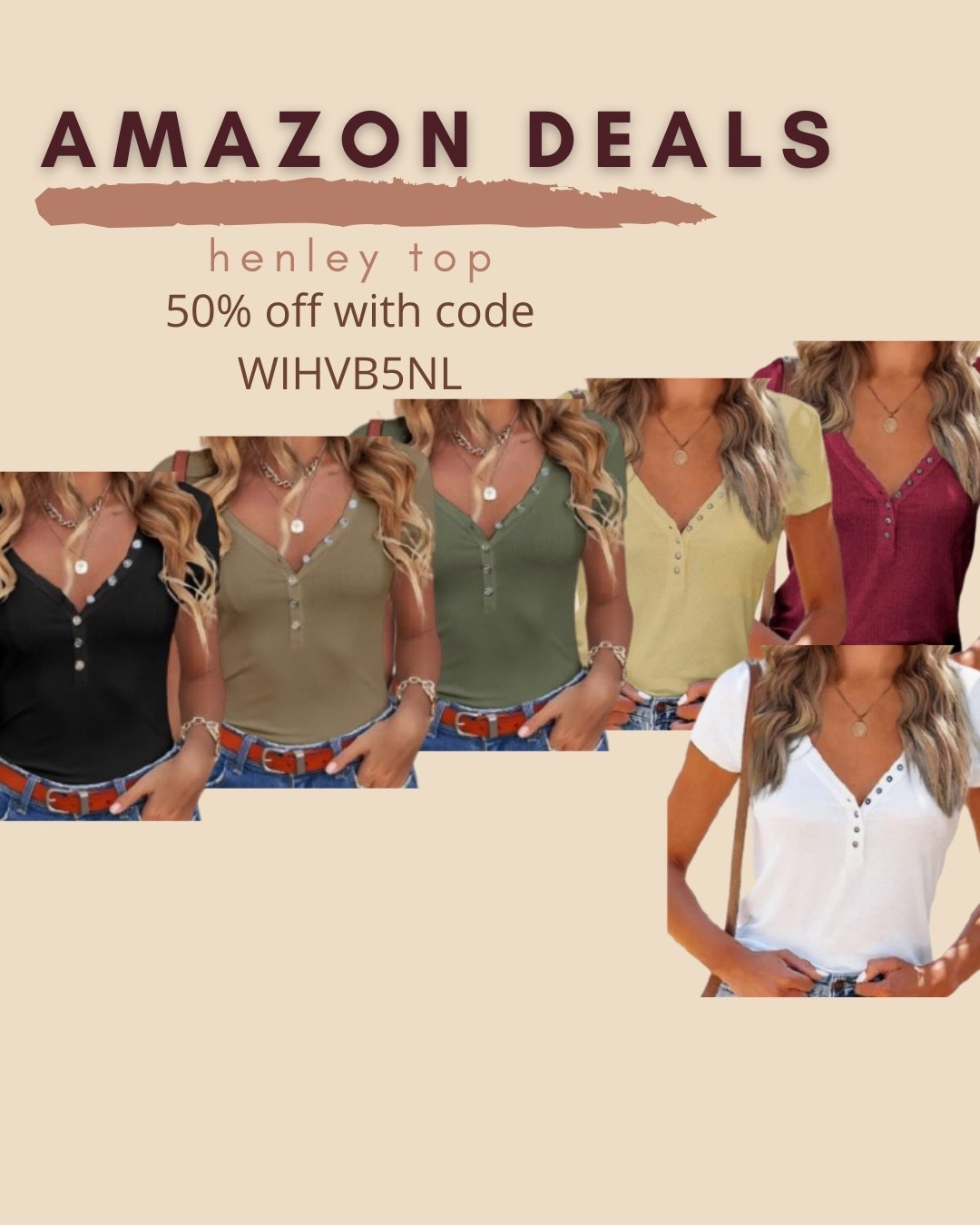 $8 ends 7/1

Amazon fashion
Amazon deals
Henley top

#LTKSaleAlert