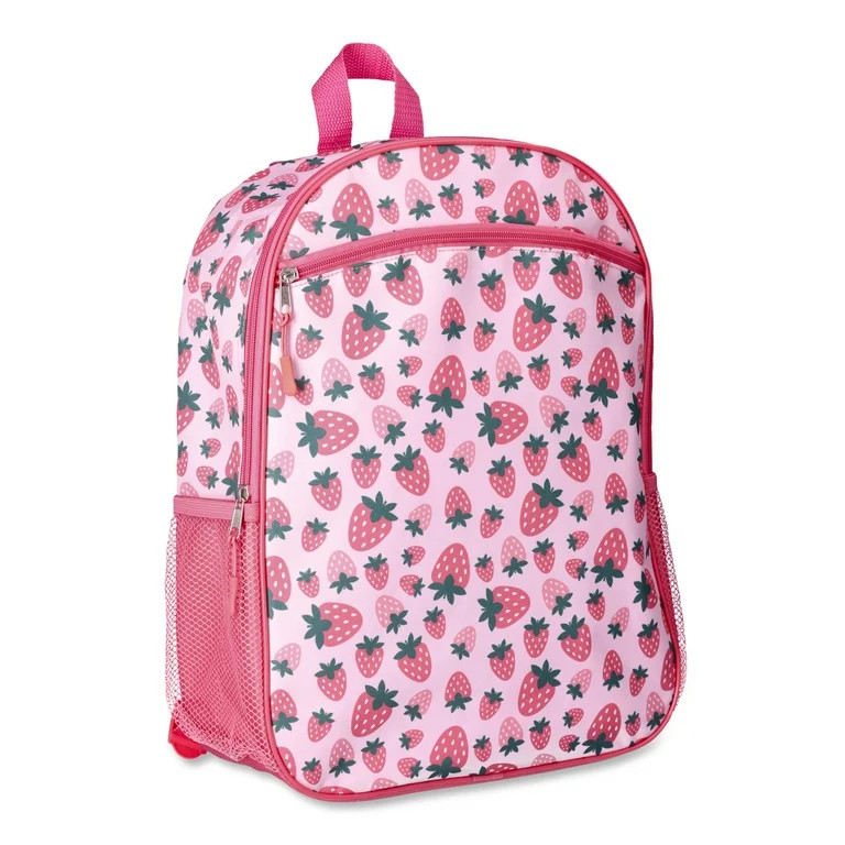 Wonder Nation 16" Backpack, Bold Berries Pink Confetti | Walmart (US)