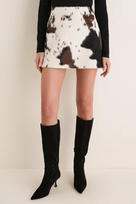 Pinto Pony Hair Meg A-Line Mini Skirt | Tuckernuck (US)
