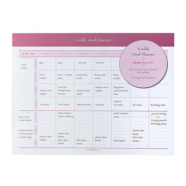 momAgenda Weekly Meal Planner Pad | The Container Store