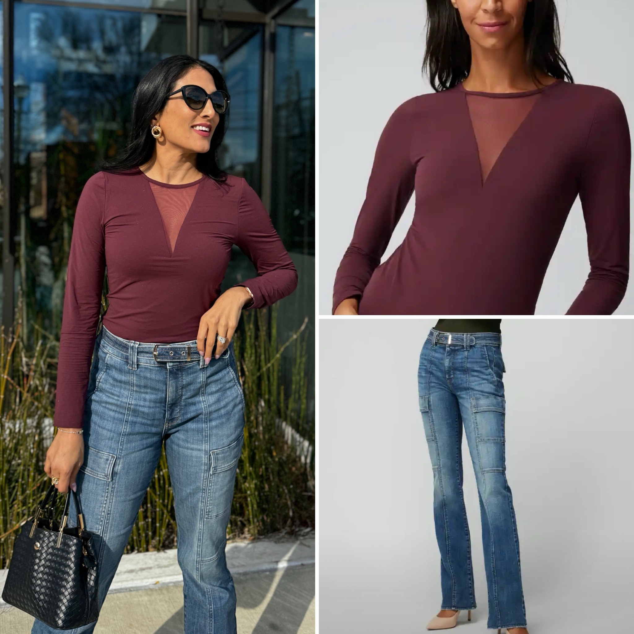 OOTD Mesh Top Under $30 + Cargo Denim = Goals 

#LTKstyletip #LTKsalealert #LTKover40