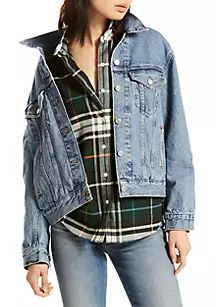 Ex-Boyfriend Trucker Jacket Concrete Indigo | Belk