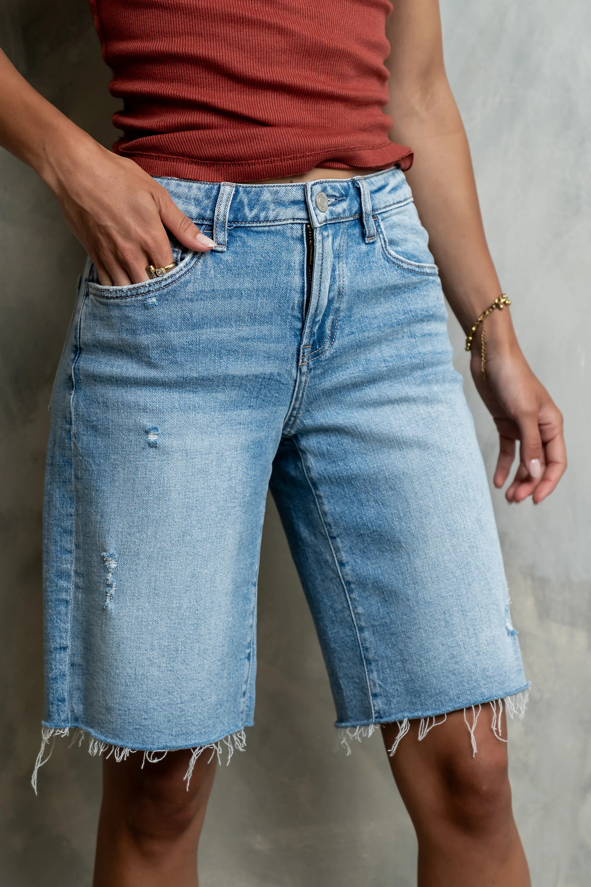 Azure Bermuda Denim Shorts | Böhme US