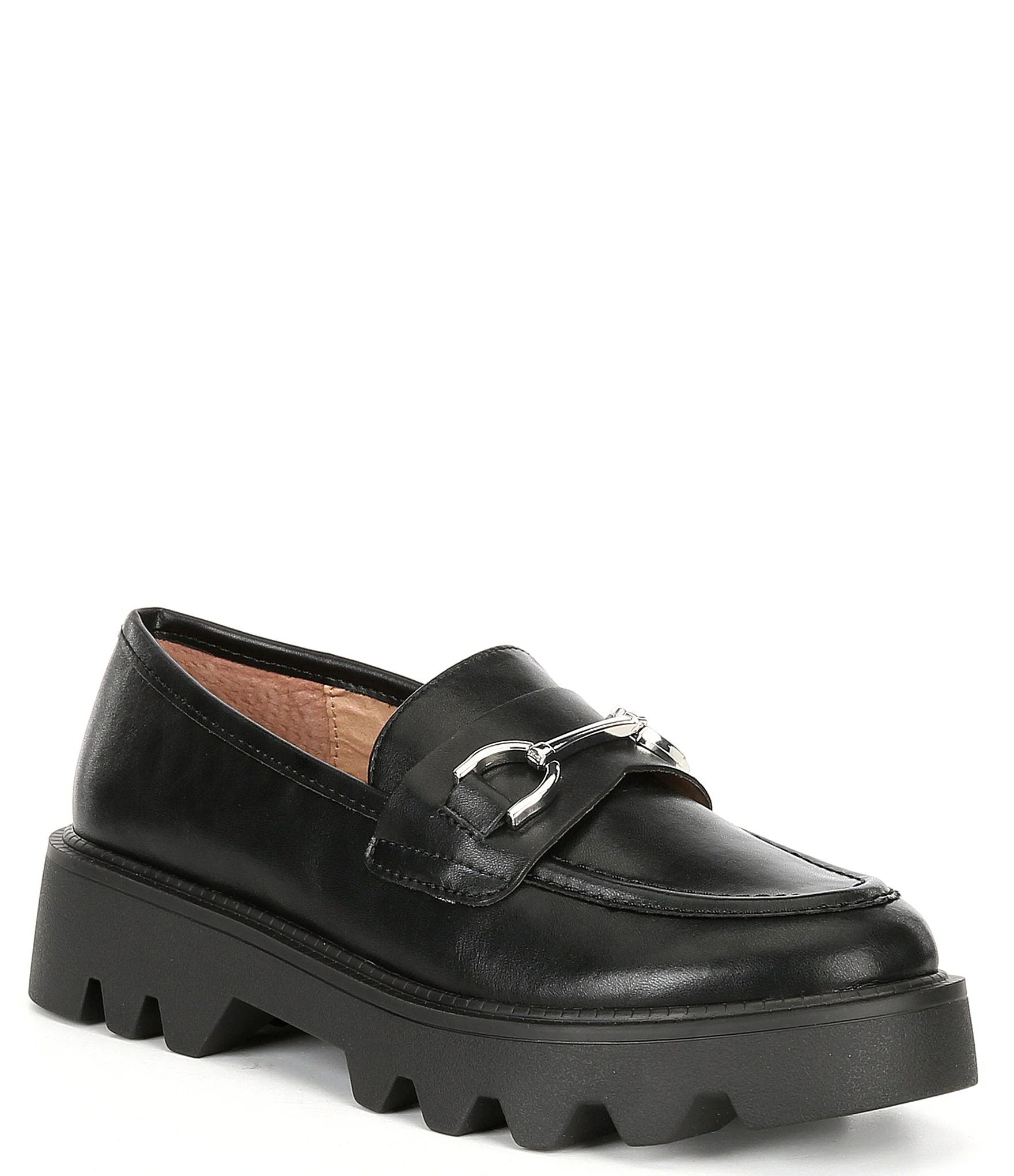 Chelsea & Violet Vera Leather Slip-On Lug Sole Loafers | Dillard's | Dillard's