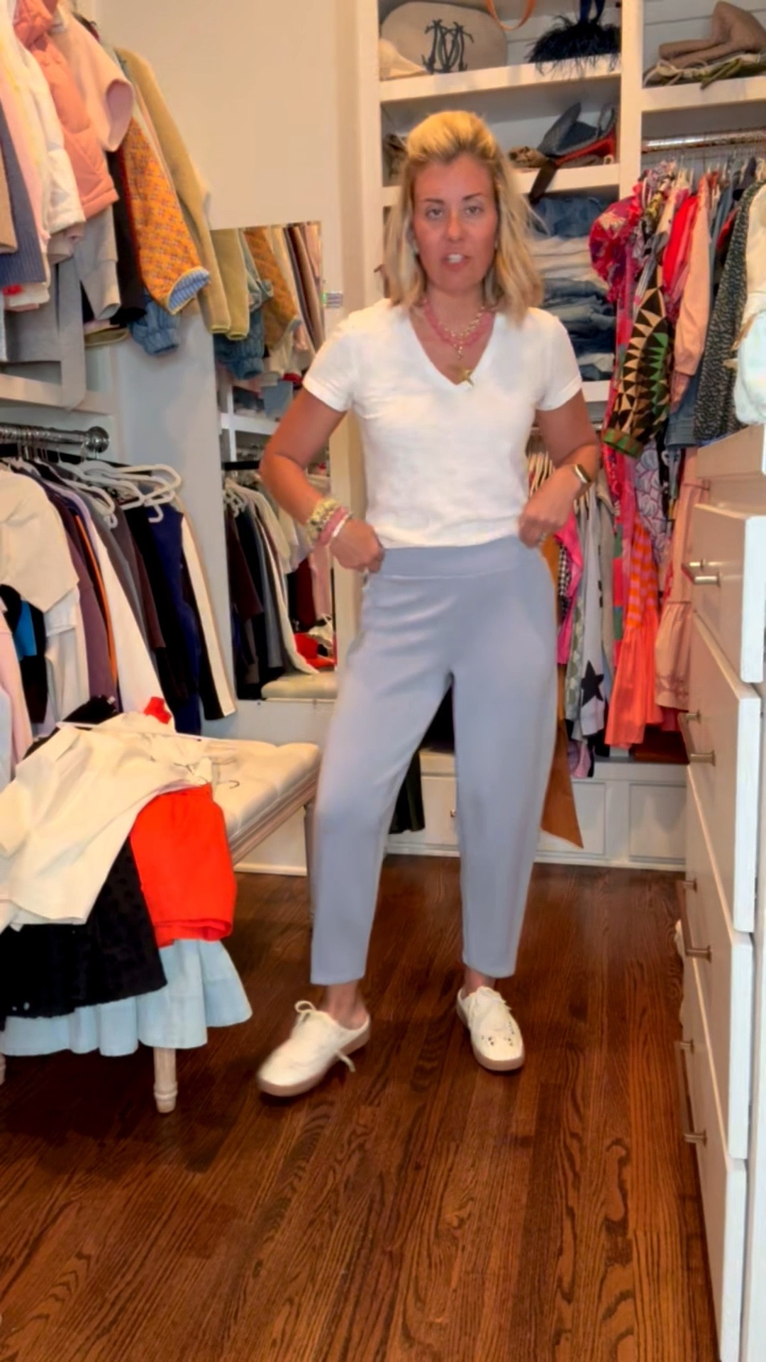 Let’s talk pants…spanx air essential barrels are my absolute favorite. I have them in so many colors. I think every closet needs a black pair. I wear mine casual and dressy. I’m going to link up my other closet staple pants. I wear small petite. 

#LTKdayinmylife #LTKOver40 #LTKmomlife