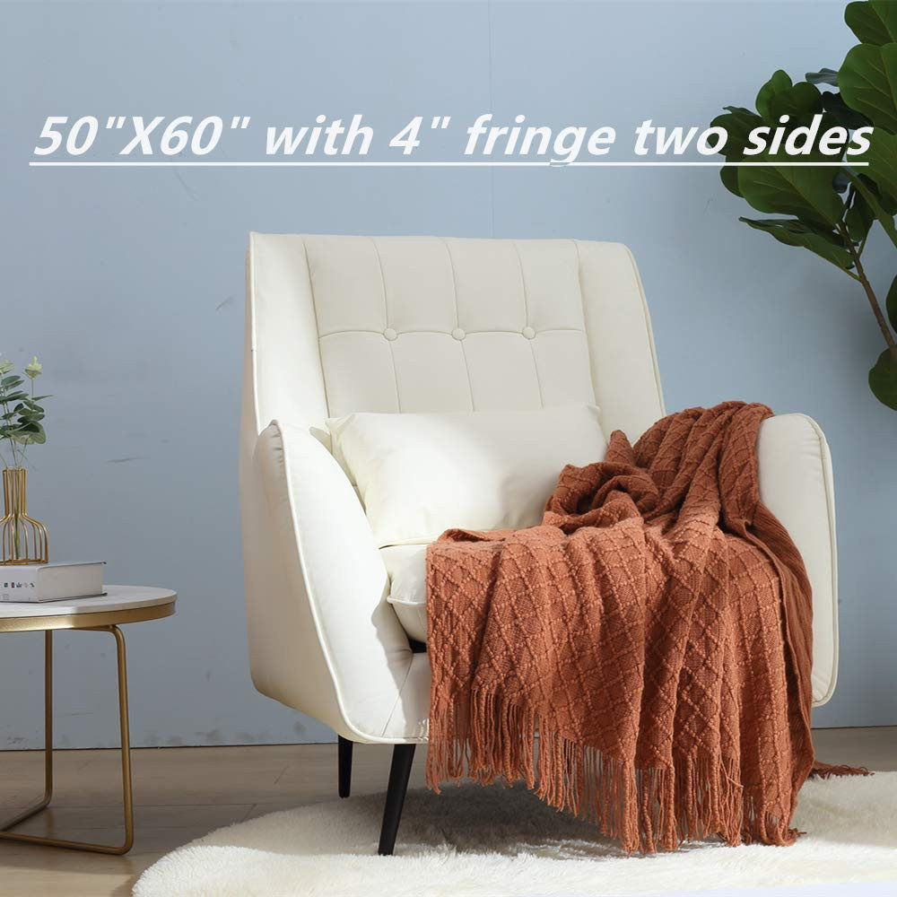 CREVENT Home Farmhouse Decor Rustic Couch Sofa Chair Bed Throw Blanket, Soft Warm Light Weight fo... | Amazon (US)