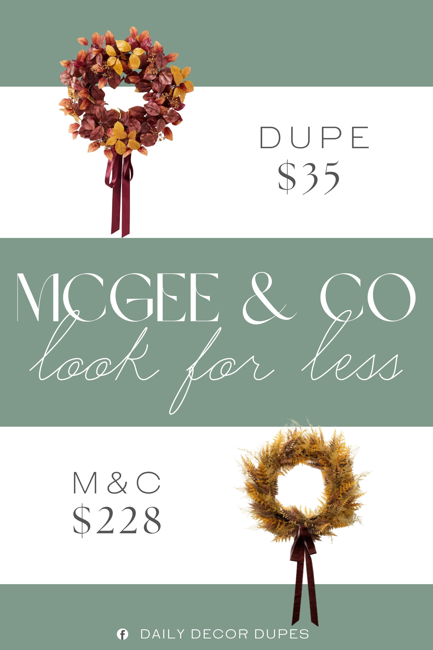 A beautiful McGee & Co inspired faux golden fern wreath for less! 🍂 This warm, vintage-inspired wreath brings the perfect touch of natural texture and cozy autumn style to your front door, mantel, or entryway without the designer price tag. If you love McGee & Co home decor, affordable home finds, fall decorating ideas, neutral home decor, faux greenery, and seasonal wreaths, this is such a pretty way to get the look for less. 🍁🏡🤎

Home more affordable option find similar look for less budget friendly affordable cheap cheaper beautiful pretty. Clearance sale coupon code discount code promo code luxury Inspo inspiration inspired by idea ideas Love like these? I share multiple every day in my FB group.
#McGeeAndCoInspired #FallHomeDecor #FallWreath #FrontDoorDecor #AffordableHomeDecor #NeutralHomeDecor #FauxGreenery #AutumnDecor  

 #LTKHome