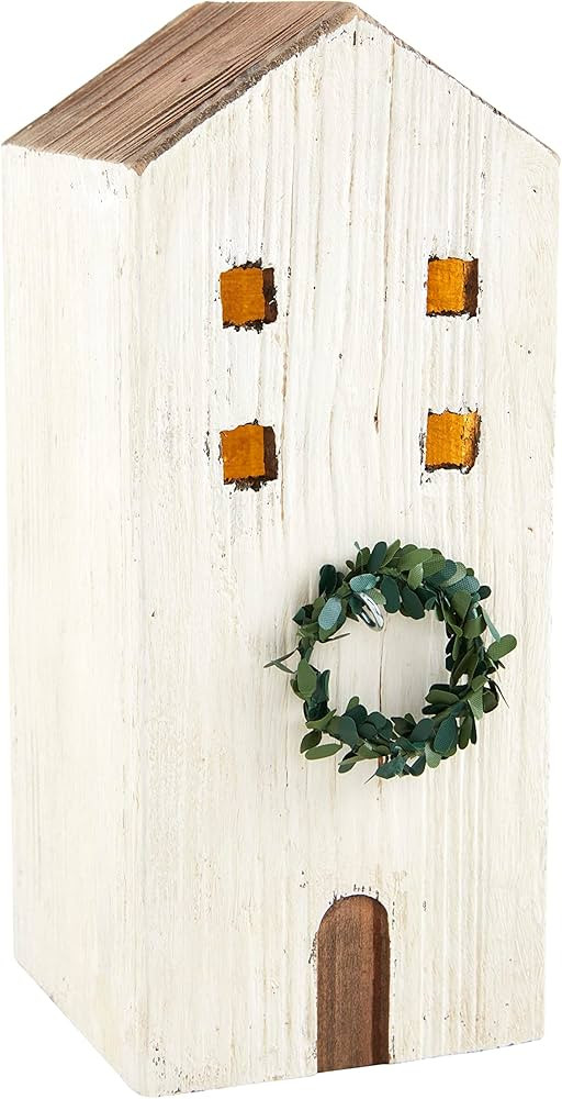 Mud Pie Christmas House, White, 8" x 5" | Amazon (US)