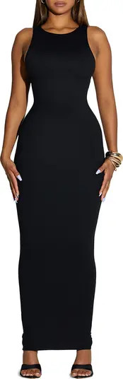 Naked Wardrobe Suede Tight Maxi Dress | Nordstrom | Nordstrom