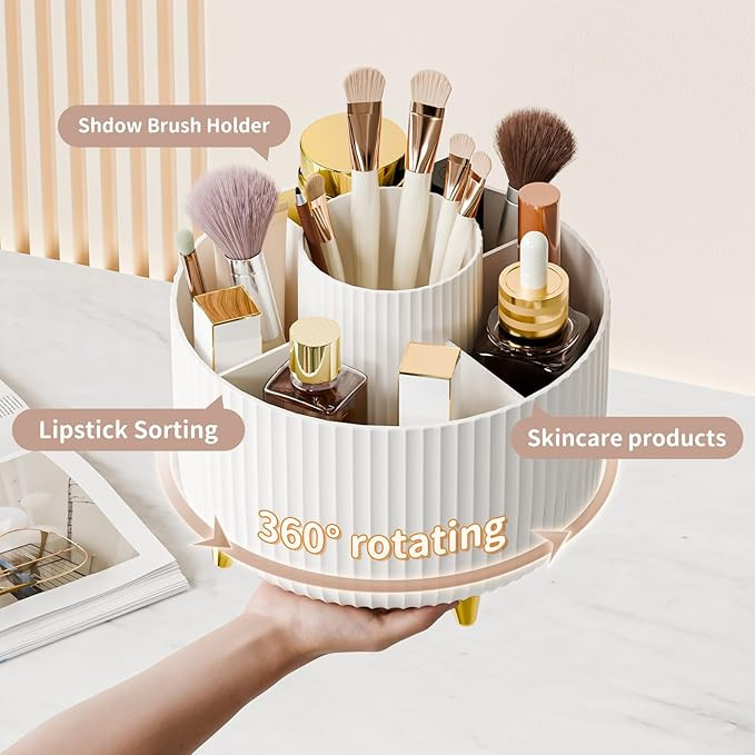 fanado 360° Rotate Makeup Brush Holder Organizer, Makeup Organizers Countertop, Makeup organizat... | Amazon (US)