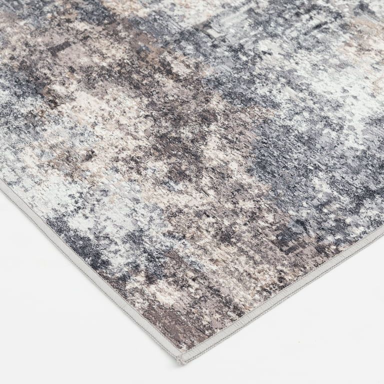 Better Homes & and Gardens Abstract Machine Washable Area Rug, Neutral, 5'x7' - Walmart.com | Walmart (US)